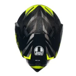 AGV AX9 E2206 MPLK Steppa Carbon / Gris / Amarillo Fluor -Motopasion Ventas agv ax9 e2206 mplk steppa carbon gris amarillo fluor 6