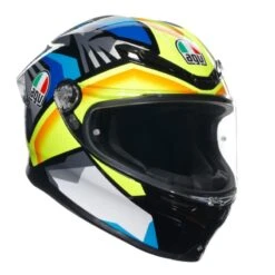 AGV K6 S E2206 MPLK Joan Negro / Azul / Amarillo