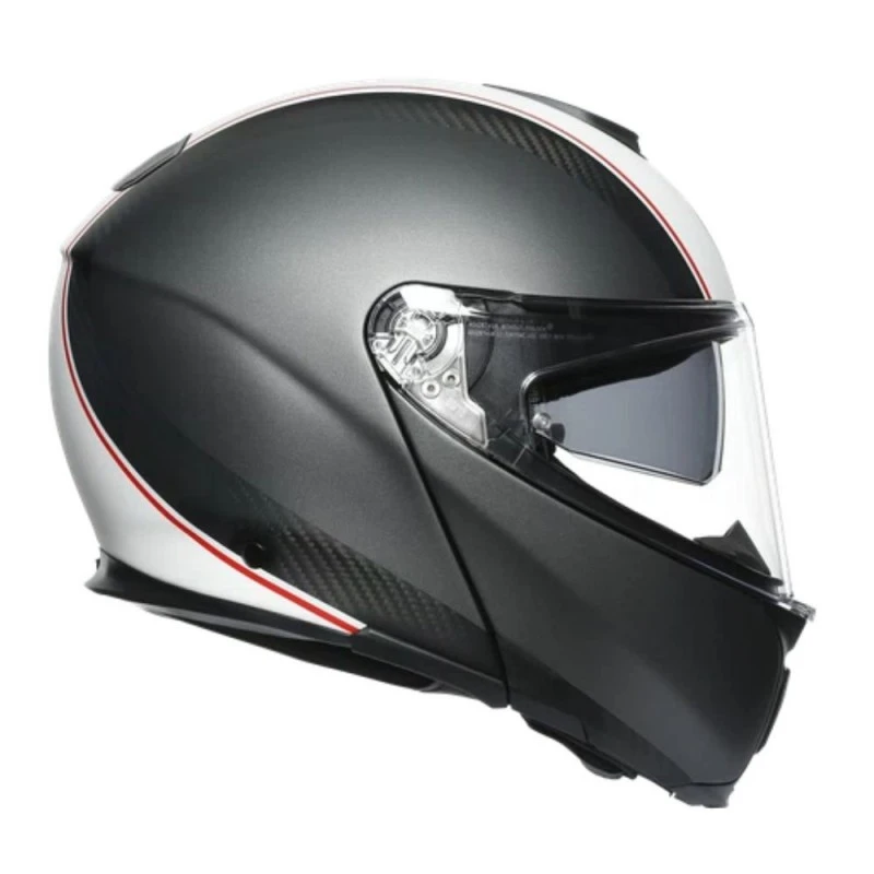 AGV Sportmodular Cover Mate Gunmetal / Blanco 2 AGV Sportmodular Cover Mate Gunmetal / Blanco - Imagen 2