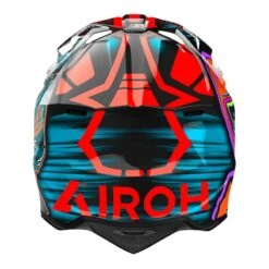 AIROH Wraaap Cyber Naranja Brillo -Motopasion Ventas airoh wraaap cyber naranja brillo 2