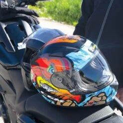 CGM 265X Lucky Boxer Azul / Rojo / Verde -Motopasion Ventas cgm 265x lucky boxer azul rojo verde 3