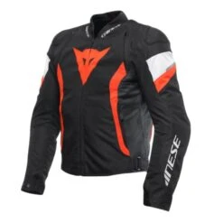 DAINESE Avro 5 Tex Negro / Rojo Fluor / Blanco