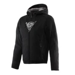 DAINESE Bovisa Safety Hoodie Full Zip Negro / Blanco