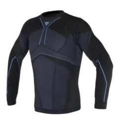 DAINESE D-Core Aero TEE LS Negro / Cobalt Azul