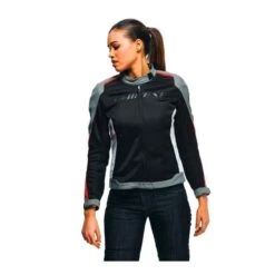 DAINESE Hydraflux 2 Air Mujer D-Dry Negro / Gris-carbón / Rojo-lava -Motopasion Ventas dainese hydraflux 2 air mujer d dry negro gris carbon rojo lava 2