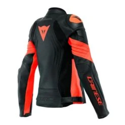 DAINESE Racing 4 Mujer Negro / Rojo-fluor -Motopasion Ventas dainese racing 4 mujer negro rojo fluor 1
