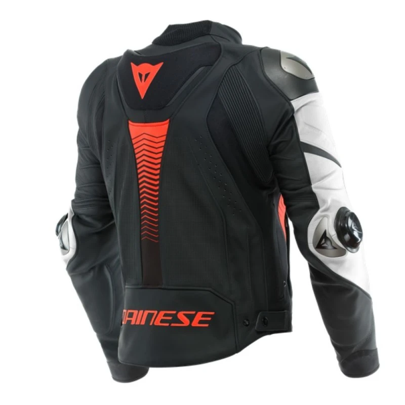 DAINESE Super Speed 4 Perf Negro Mate / Blanco / Rojo Fluor 2 DAINESE Super Speed 4 Perf Negro Mate / Blanco / Rojo Fluor - Imagen 2