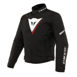 DAINESE Veloce D-Dry Negro / Blanco / Rojo-lava