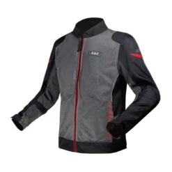 LS2 Airy Gris / Negro / Rojo