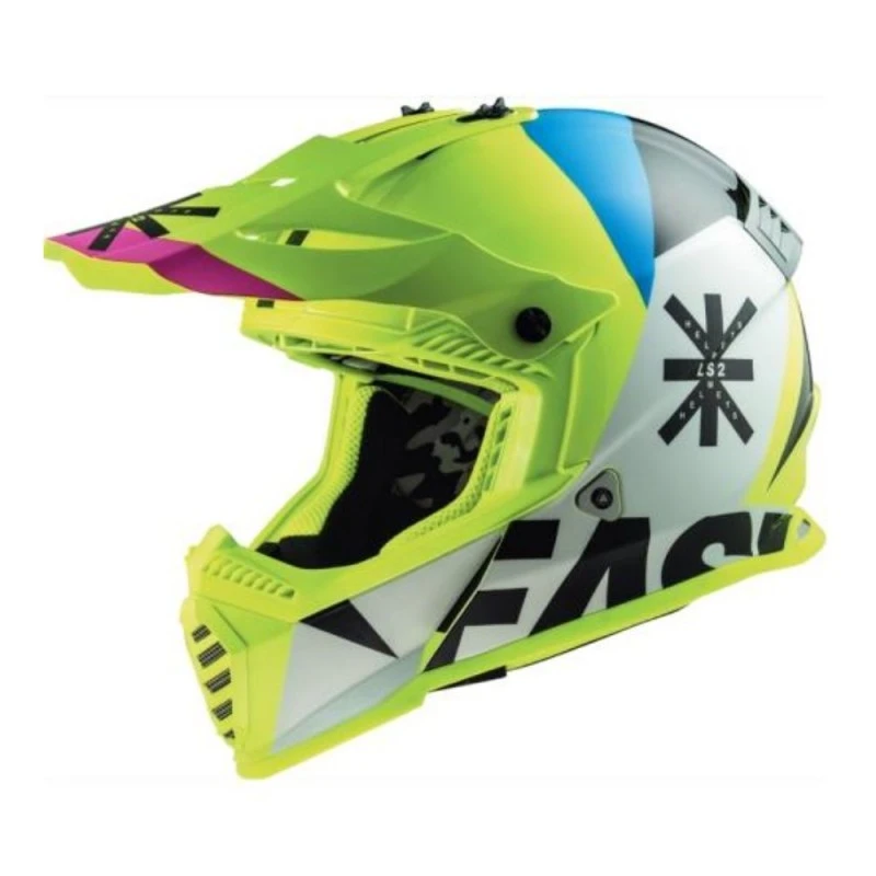 LS2 MX437 Fast Evo Heavy Negro H-V / Amarillo 1 LS2 MX437 Fast Evo Heavy Negro H-V / Amarillo