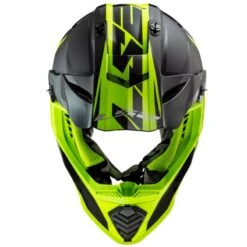 LS2 MX437 Fast Evo Roar Negro Mate / Amarillo Fluor -Motopasion Ventas ls2 mx437 fast evo roar negro mate amarillo fluor 1