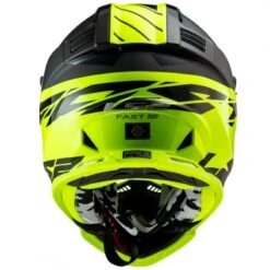 LS2 MX437 Fast Evo Roar Negro Mate / Amarillo Fluor -Motopasion Ventas ls2 mx437 fast evo roar negro mate amarillo fluor 2