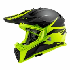 LS2 MX437 Fast Evo Roar Negro Mate / Amarillo Fluor