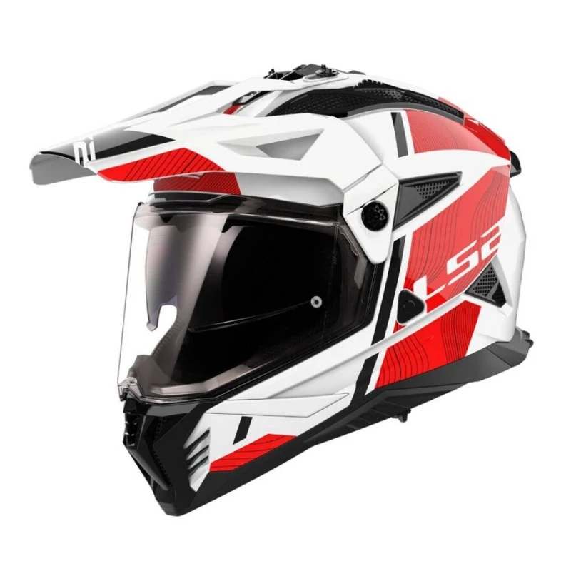 LS2 MX702 Pioneer II Hill Blanco / Rojo 1 LS2 MX702 Pioneer II Hill Blanco / Rojo