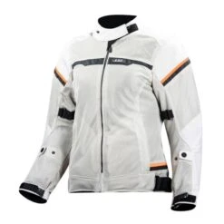 LS2 Riva Lady Gris Claro / Naranja