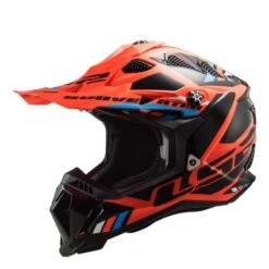 LS2 MX700 Subverter Evo Stomp Naranja Fluor / Negro