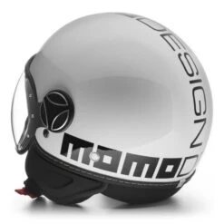 MOMO Fighter EVO Blanco Quarz / Negro -Motopasion Ventas momo fighter evo blanco quarz negro 2