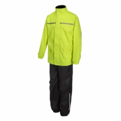MOORE Conjunto Lluvia Twill Negro/Fluor