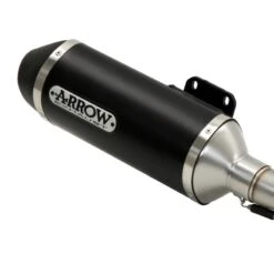 Arrow URBAN DARK ALUMINIUM SILENCER WITH BLACK STEEL END CAP