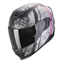 SCORPION EXO-520 Evo Air Fasta Negro Mate / Plata / Rosa