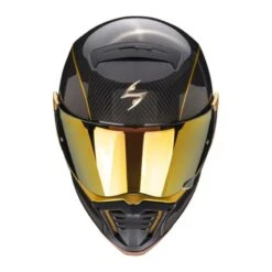 SCORPION Exo-HX1 Carbono Se Negro / Oro -Motopasion Ventas scorpion exo hx1 carbono se negro oro 1
