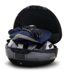 SHAD SH48 Gris Oscuro + Carbon + Respaldo Premium -Motopasion Ventas shad sh48 gris oscuro carbon backrest premium 4
