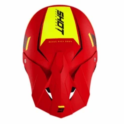 SHOT Furious Chase Rojo Mate / Amarillo Neon -Motopasion Ventas shot furious chase rojo mate amarillo neon 1
