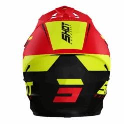 SHOT Furious Chase Rojo Mate / Amarillo Neon -Motopasion Ventas shot furious chase rojo mate amarillo neon 2