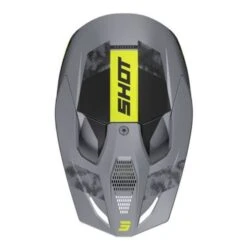 SHOT Furious Patrol Gris / Neón Amarillo Mate -Motopasion Ventas shot furious patrol gris neon amarillo mate 1