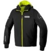 SPIDI Hoodie Armor Evo Negro / Amarillo Fluor