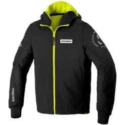 SPIDI Hoodie Armor Evo Negro / Amarillo Fluor