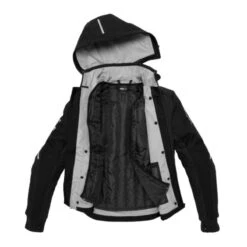 SPIDI Hoodie Armor H2out Negro / Blanco -Motopasion Ventas spidi hoodie armor h2out negro blanco 1 2