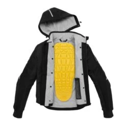 SPIDI Hoodie Armor H2out Negro / Blanco -Motopasion Ventas spidi hoodie armor h2out negro blanco 1 3