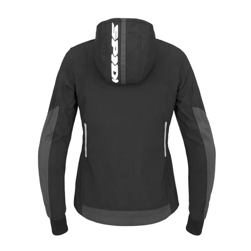 SPIDI Hoodie Armor Light Lady Negro 2 SPIDI Hoodie Armor Light Lady Negro - Imagen 2