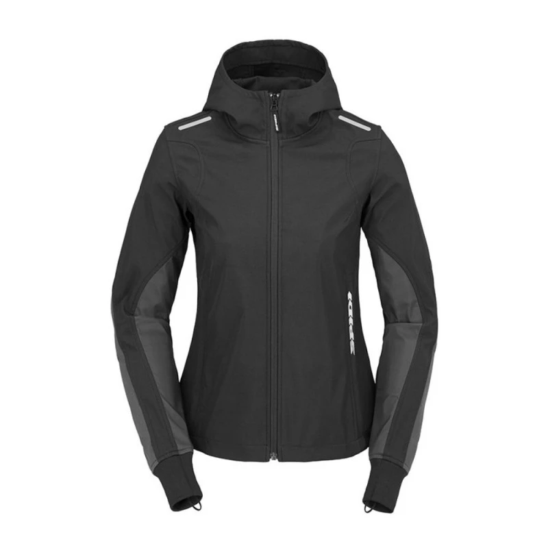 SPIDI Hoodie Armor Light Lady Negro 1 SPIDI Hoodie Armor Light Lady Negro