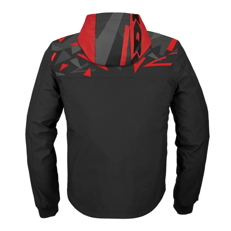 SPIDI Hoodie EVO Sport Negro / Rojo 2 SPIDI Hoodie EVO Sport Negro / Rojo - Imagen 2