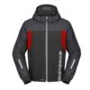 SPIDI Hoodie H2out II Negro / Antracita / Rojo Fluor
