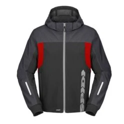 SPIDI Hoodie H2out II Negro / Antracita / Rojo Fluor