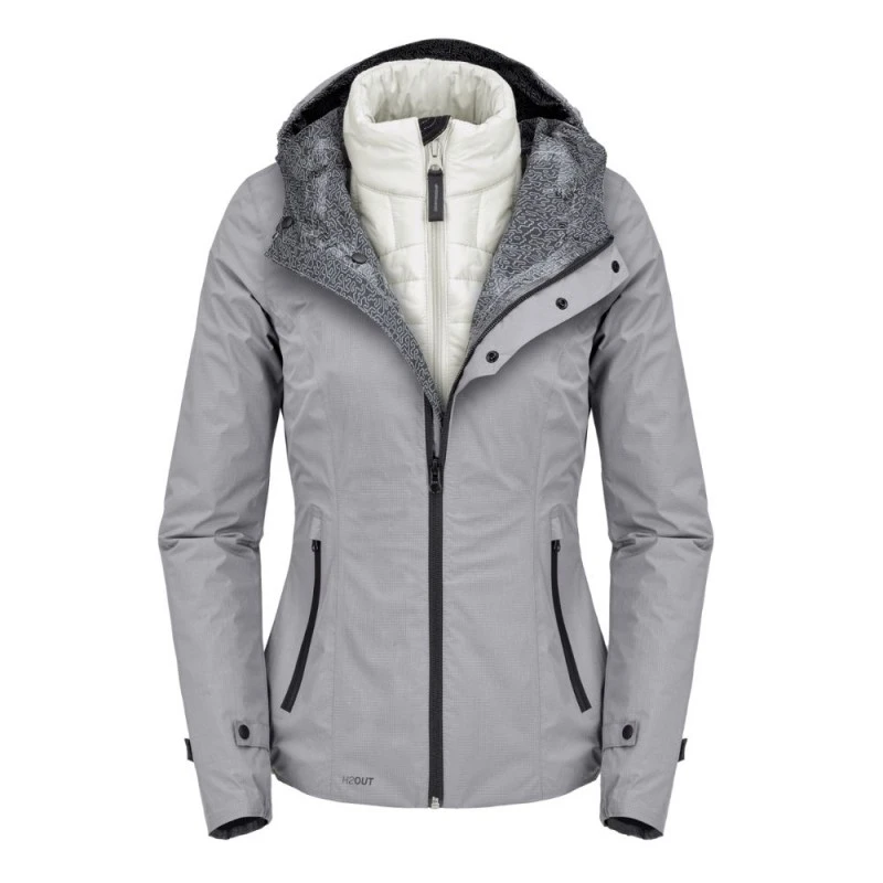 SPIDI Rain Hoodie Lady Gris 3 SPIDI Rain Hoodie Lady Gris - Imagen 3